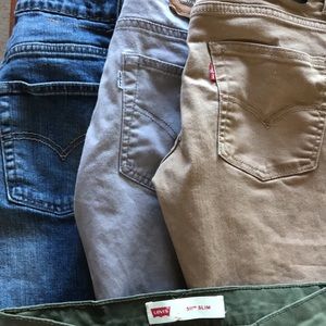 Lot of boys Levi’s, 4 pair 511 slim size 28 or 16